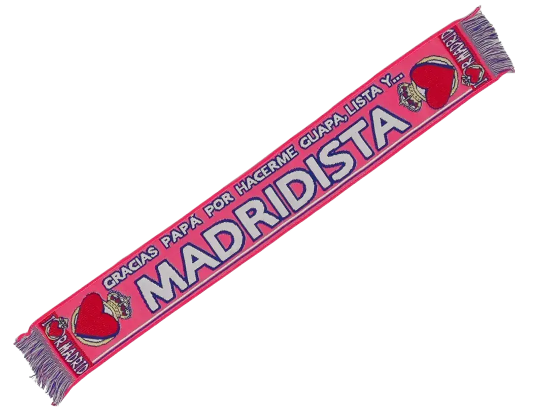 bufanda de fÚtbol madridista gracias papÁ