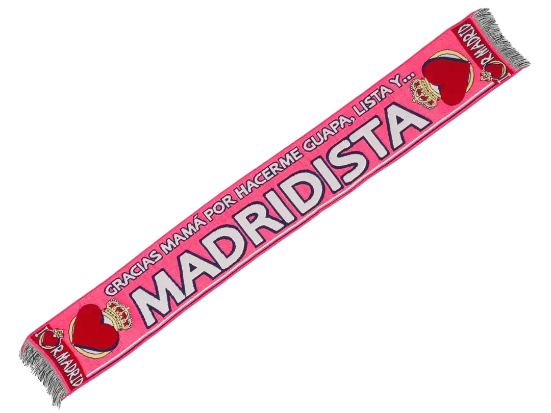 bufanda de fÚtbol pequeÑa madridista gracias mamÁ