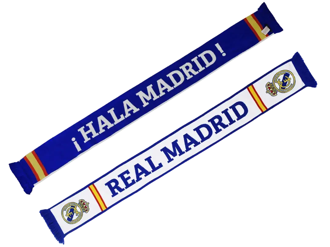 bufanda doble del real madrid hala madrid