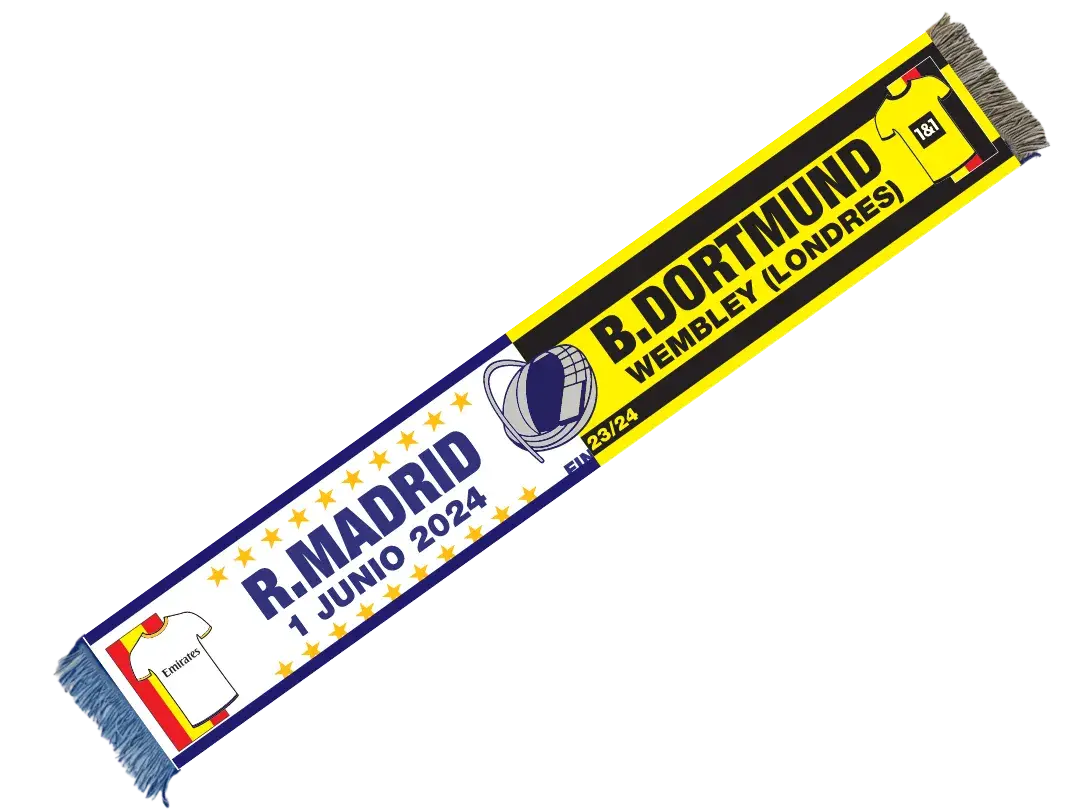 bufanda final champions 2024: real madrid vs borussia dortmund