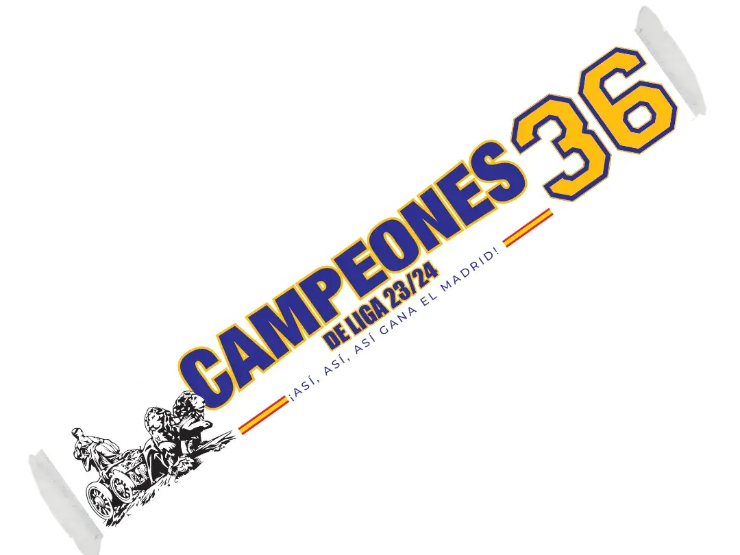 bufanda campeÓn de liga real madrid