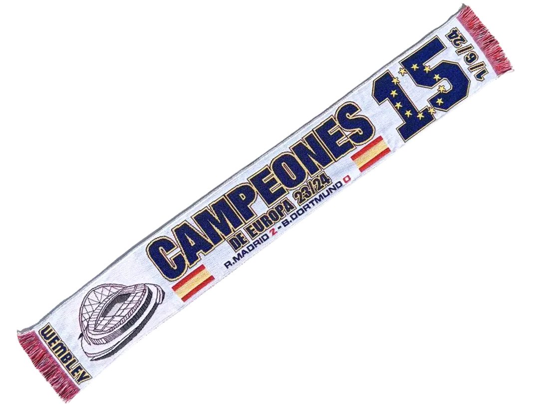 bufanda 15 champions real madrid